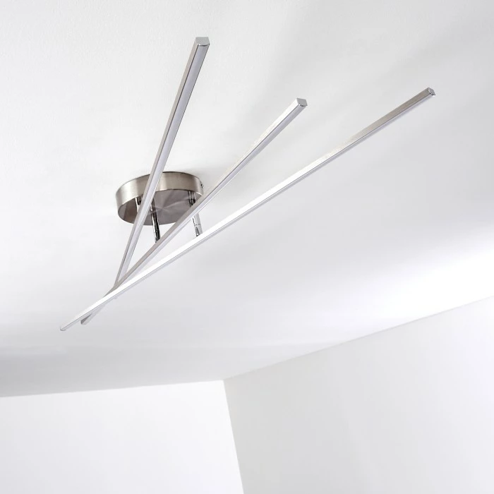 Hofstein Tornio Deckenleuchte LED Nickel-Matt, 3-flammig – Bild 11