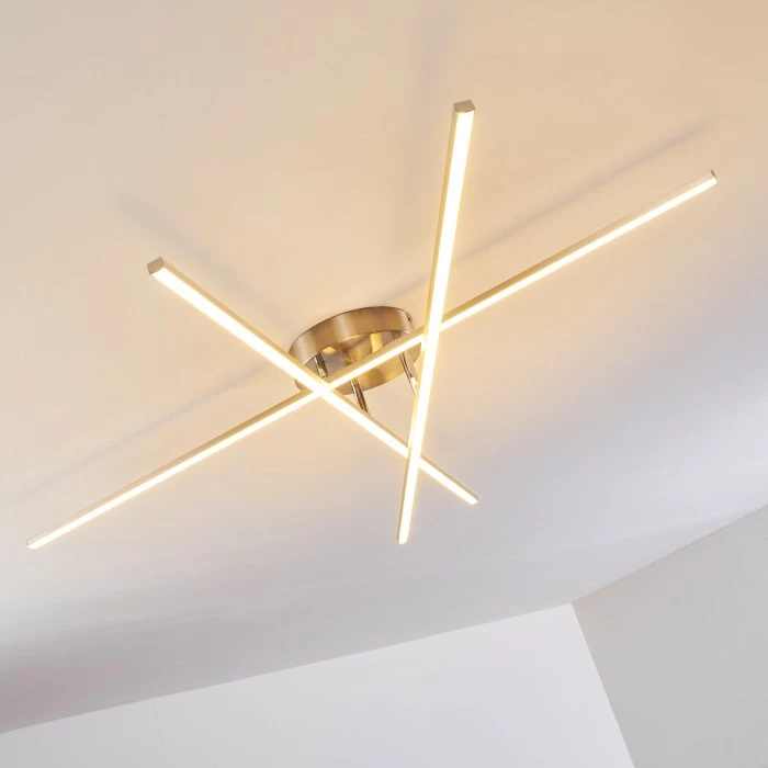 Hofstein Tornio Deckenleuchte LED Nickel-Matt, 3-flammig – Bild 14