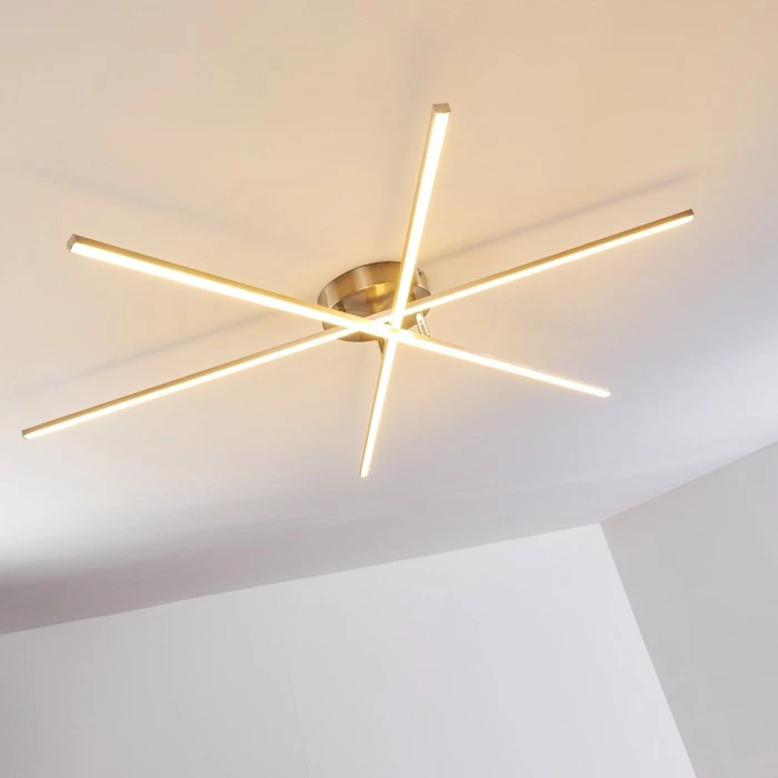 Hofstein Tornio Deckenleuchte LED Nickel-Matt, 3-flammig – Bild 17