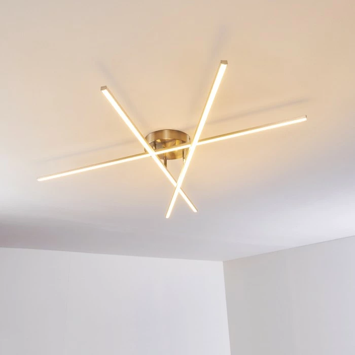 Hofstein Tornio Deckenleuchte LED Nickel-Matt, 3-flammig – Bild 19