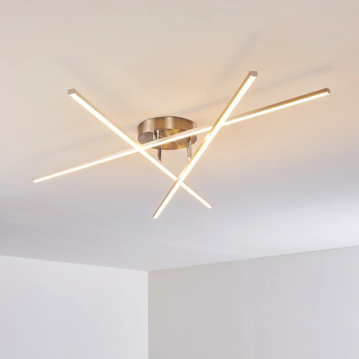 Hofstein Tornio Deckenleuchte LED Nickel-Matt, 3-flammig – Bild 24