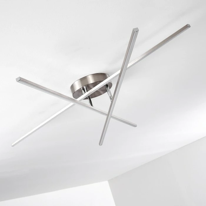 Hofstein Tornio Deckenleuchte LED Nickel-Matt, 3-flammig – Bild 27