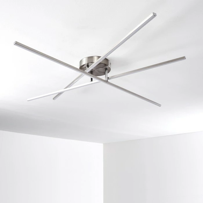 Hofstein Tornio Deckenleuchte LED Nickel-Matt, 3-flammig – Bild 29