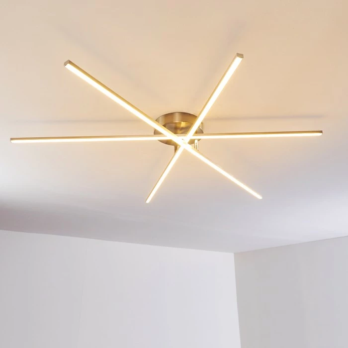 Hofstein Tornio Deckenleuchte LED Nickel-Matt, 3-flammig – Bild 4