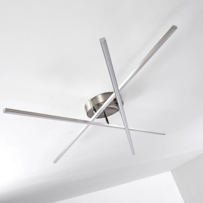 Hofstein Tornio Deckenleuchte LED Nickel-Matt, 3-flammig – Bild 5