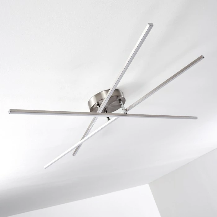 Hofstein Tornio Deckenleuchte LED Nickel-Matt, 3-flammig – Bild 7