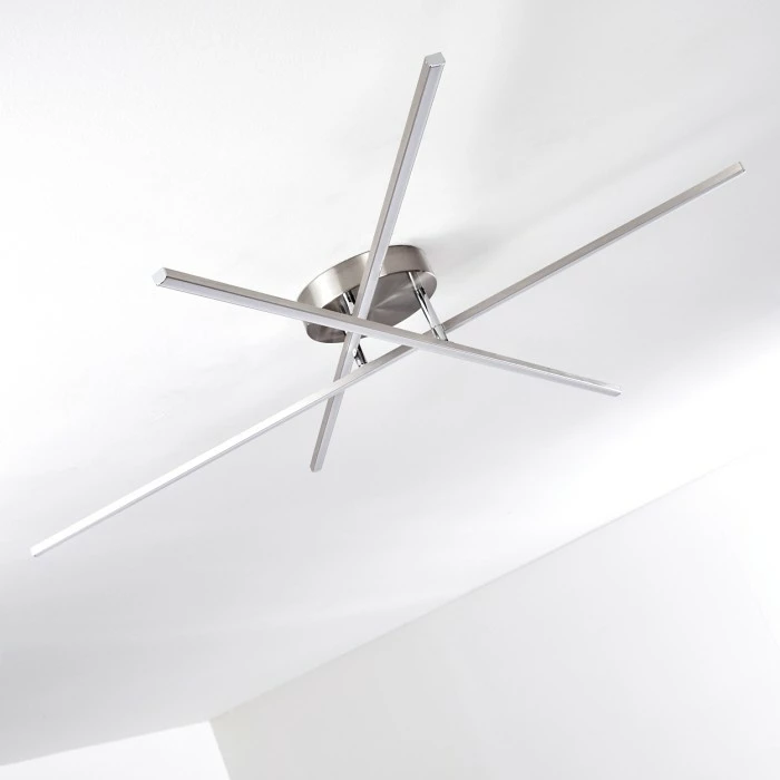 Hofstein Tornio Deckenleuchte LED Nickel-Matt, 3-flammig – Bild 8