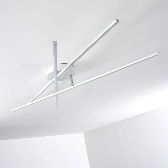 Hofstein Tornio Deckenleuchte LED Nickel-Matt, Weiß, 3-flammig – Bild 13