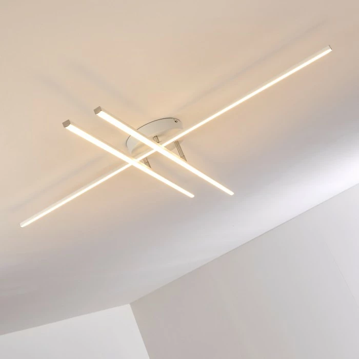 Hofstein Tornio Deckenleuchte LED Nickel-Matt, Weiß, 3-flammig – Bild 14