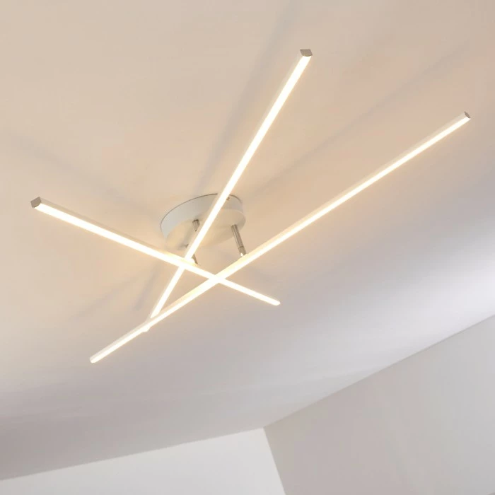 Hofstein Tornio Deckenleuchte LED Nickel-Matt, Weiß, 3-flammig – Bild 16