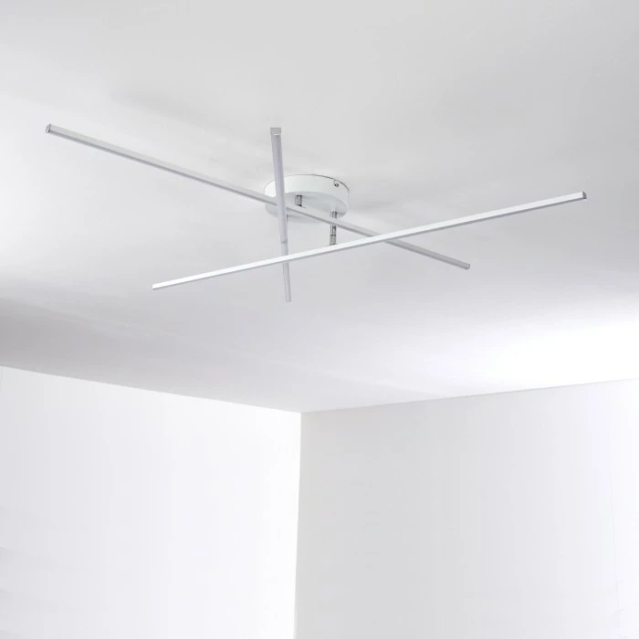 Hofstein Tornio Deckenleuchte LED Nickel-Matt, Weiß, 3-flammig – Bild 22