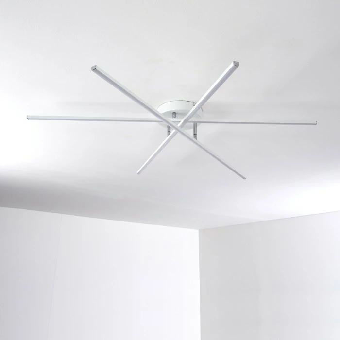 Hofstein Tornio Deckenleuchte LED Nickel-Matt, Weiß, 3-flammig – Bild 24