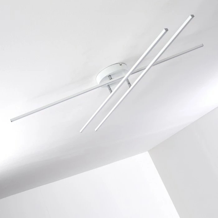 Hofstein Tornio Deckenleuchte LED Nickel-Matt, Weiß, 3-flammig – Bild 26