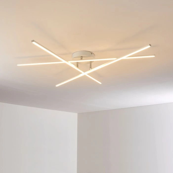 Hofstein Tornio Deckenleuchte LED Nickel-Matt, Weiß, 3-flammig – Bild 27