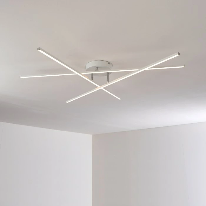 Hofstein Tornio Deckenleuchte LED Nickel-Matt, Weiß, 3-flammig – Bild 29