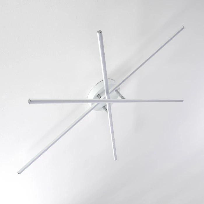 Hofstein Tornio Deckenleuchte LED Nickel-Matt, Weiß, 3-flammig – Bild 5