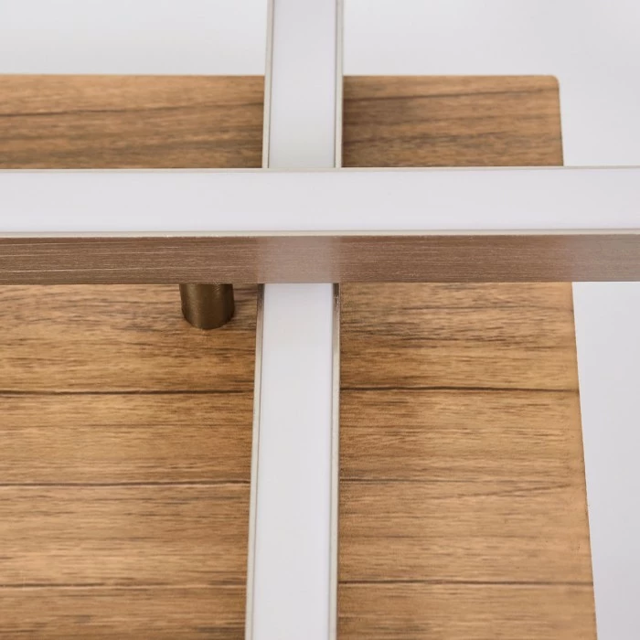 Hofstein Torres Deckenleuchte LED Nickel-Matt, 2-flammig, Fernbedienung – Bild 6