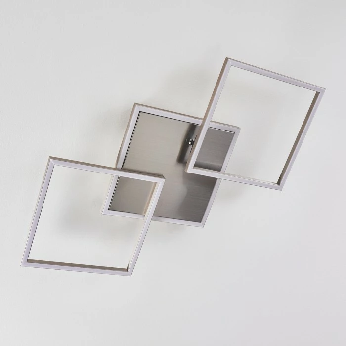 Hofstein Torres Deckenleuchte LED Nickel-Matt, 3-flammig – Bild 8