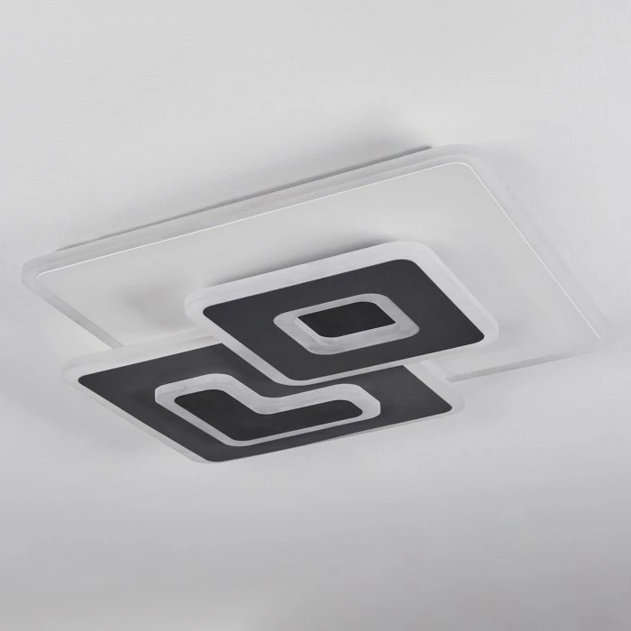 Hofstein Trapani Deckenleuchte LED Weiß, 1-flammig, Fernbedienung – Bild 10