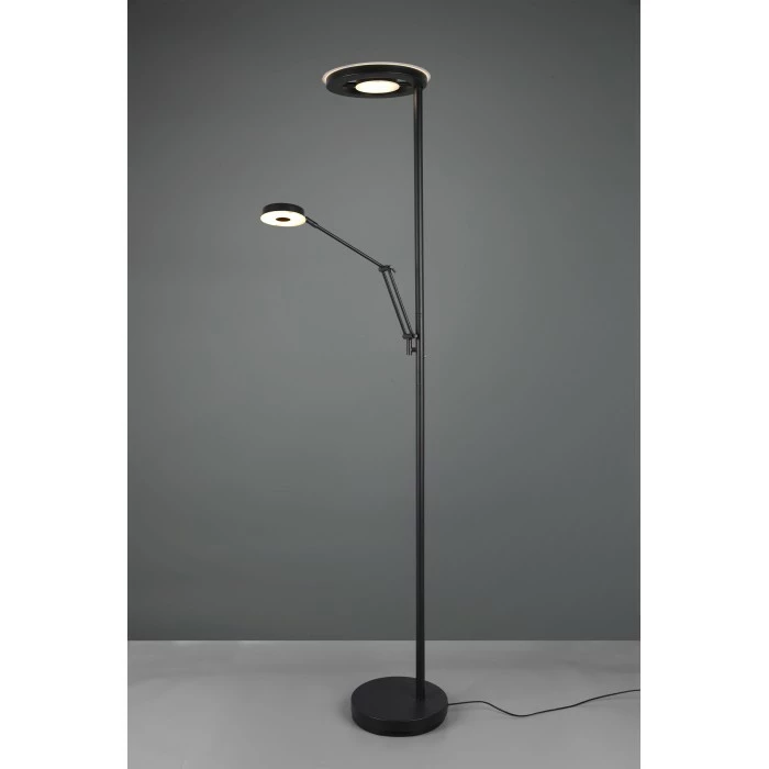 Trio Leuchten Trio Barrie Deckenfluter LED Schwarz, 2-flammig