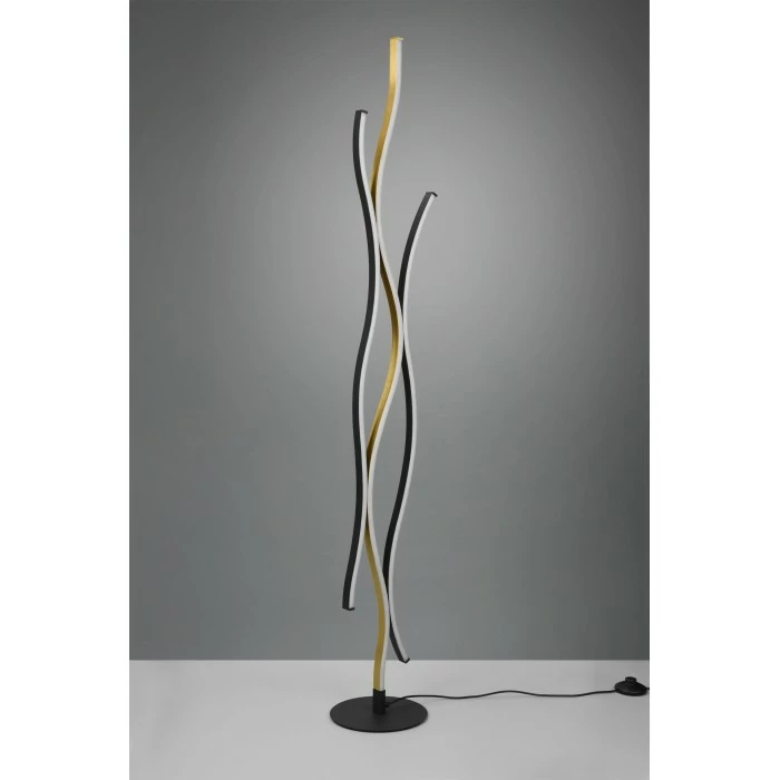 Trio Leuchten Trio Blaze Stehleuchte LED Messing, 1-flammig – Bild 3