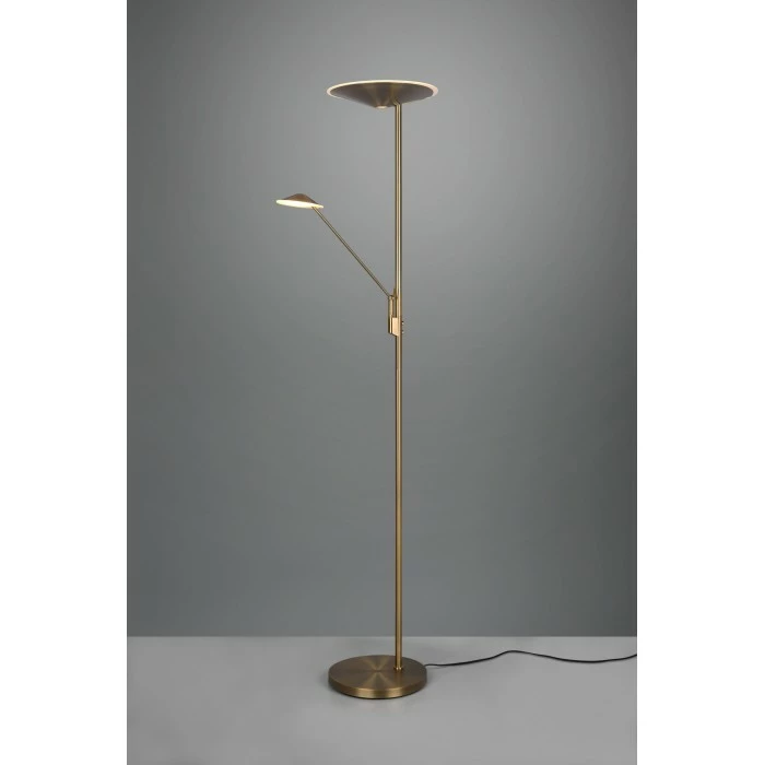 Trio Leuchten Trio Brantford Deckenfluter LED Altmessing, 1-flammig