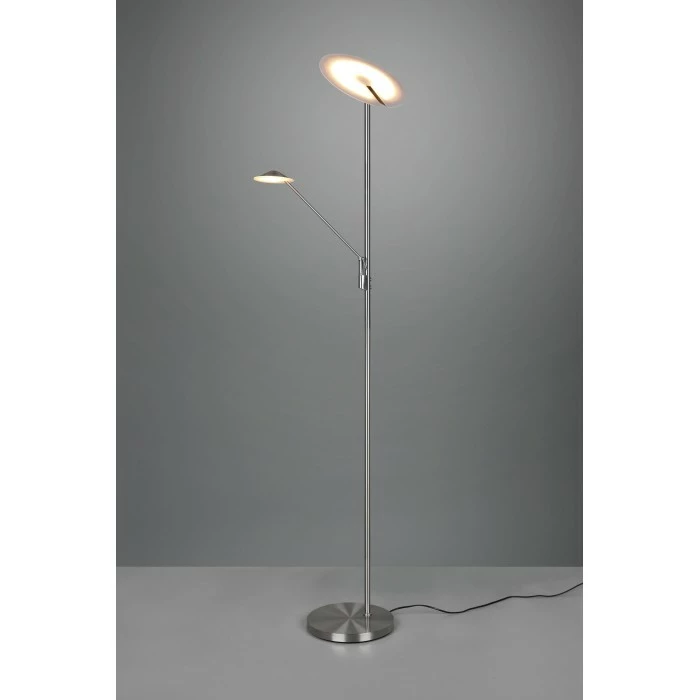 Trio Leuchten Trio Brantford Deckenfluter LED Nickel-Matt, 1-flammig – Bild 2