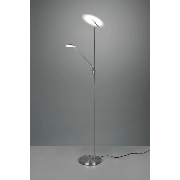 Trio Leuchten Trio Brantford Deckenfluter LED Nickel-Matt, 1-flammig – Bild 5