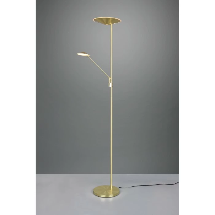 Trio Leuchten Trio Brantford Deckenfluter LED Messing, 1-flammig