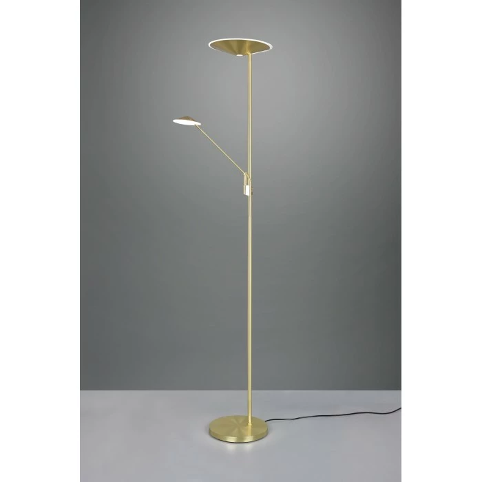 Trio Leuchten Trio Brantford Deckenfluter LED Messing, 1-flammig – Bild 4