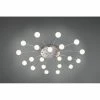Trio Leuchten Trio Bullet Deckenleuchte LED Nickel-Matt, 21-flammig