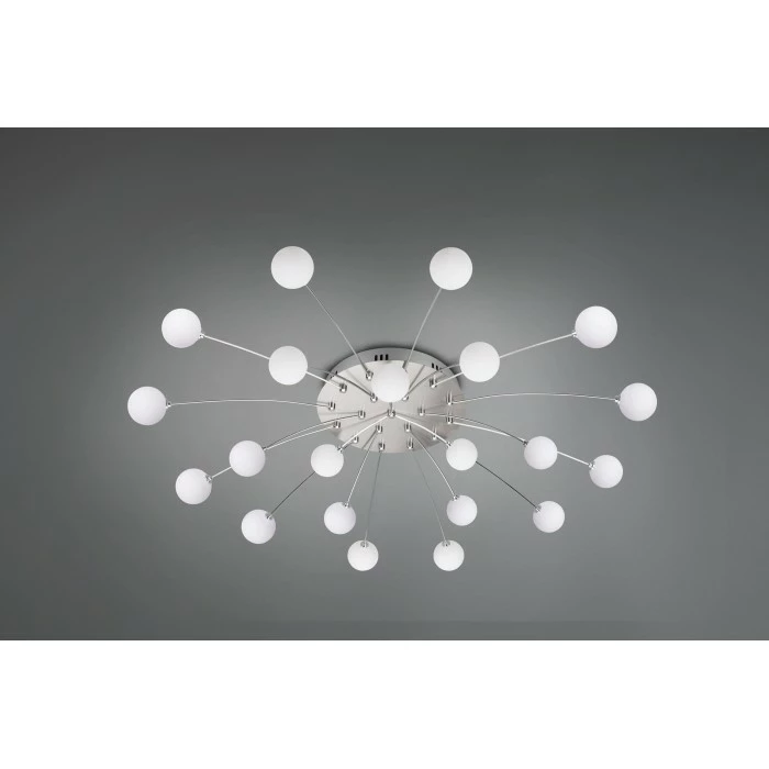 Trio Leuchten Trio Bullet Deckenleuchte LED Nickel-Matt, 21-flammig – Bild 7