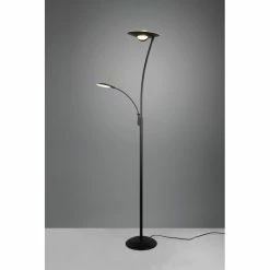 Trio Leuchten Trio Granby Deckenfluter LED Schwarz, 1-flammig