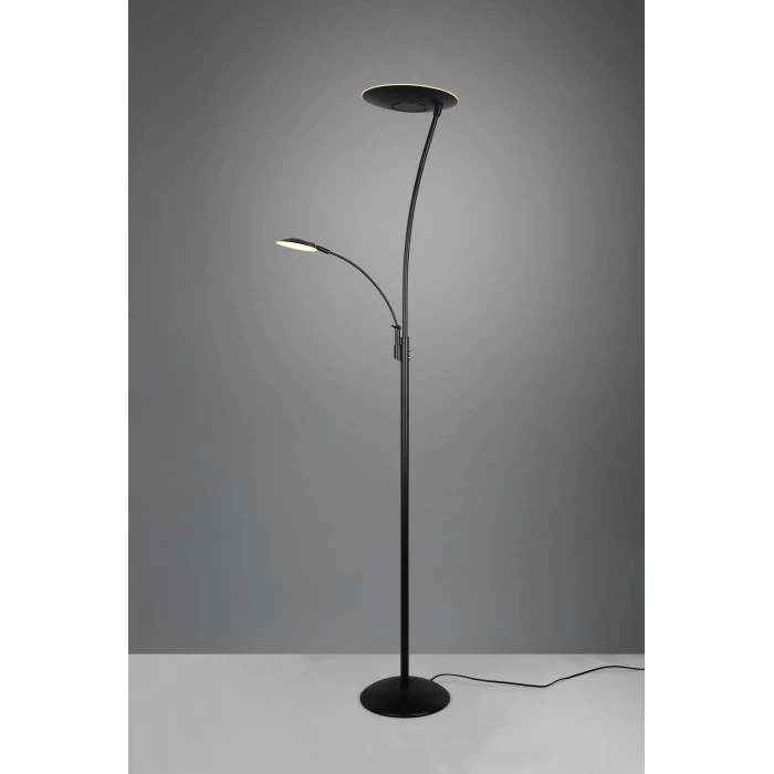 Trio Leuchten Trio Granby Deckenfluter LED Schwarz, 1-flammig – Bild 2