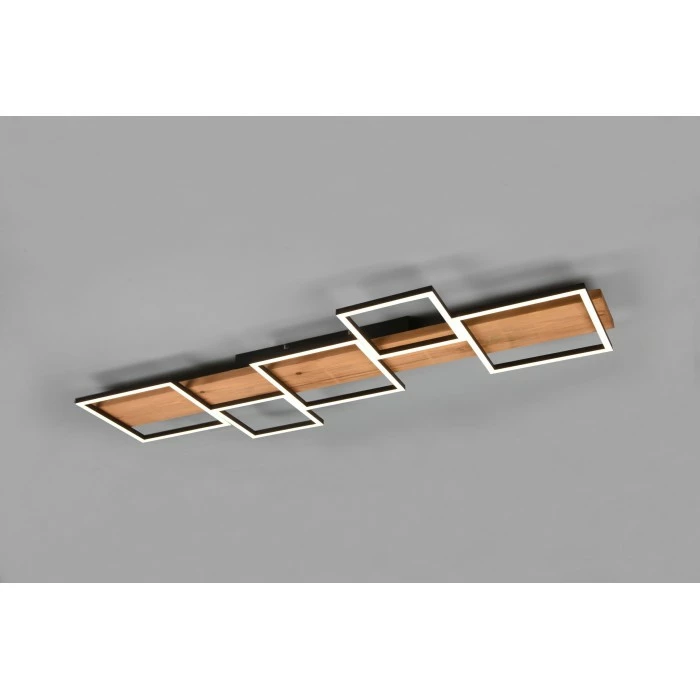 Trio Leuchten Trio Harper Deckenleuchte LED Schwarz, Weiß, Naturfarben, 1-flammig – Bild 2