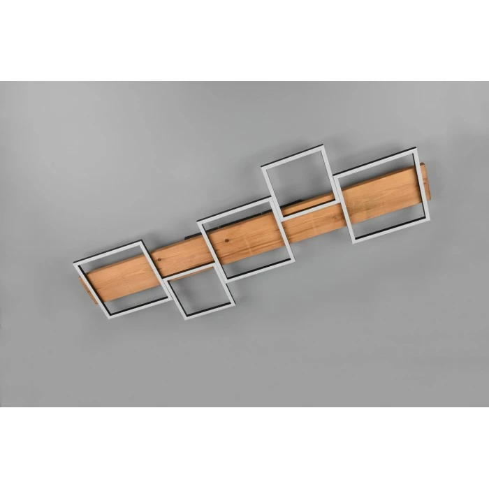 Trio Leuchten Trio Harper Deckenleuchte LED Schwarz, Weiß, Naturfarben, 1-flammig – Bild 12