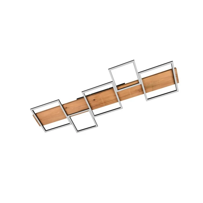 Trio Leuchten Trio Harper Deckenleuchte LED Schwarz, Weiß, Naturfarben, 1-flammig – Bild 7