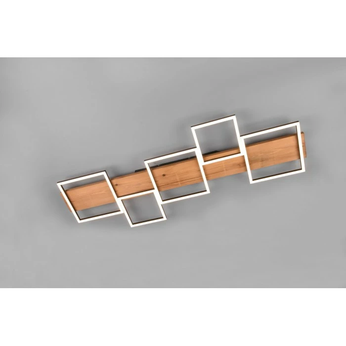 Trio Leuchten Trio Harper Deckenleuchte LED Schwarz, Weiß, Naturfarben, 1-flammig – Bild 8