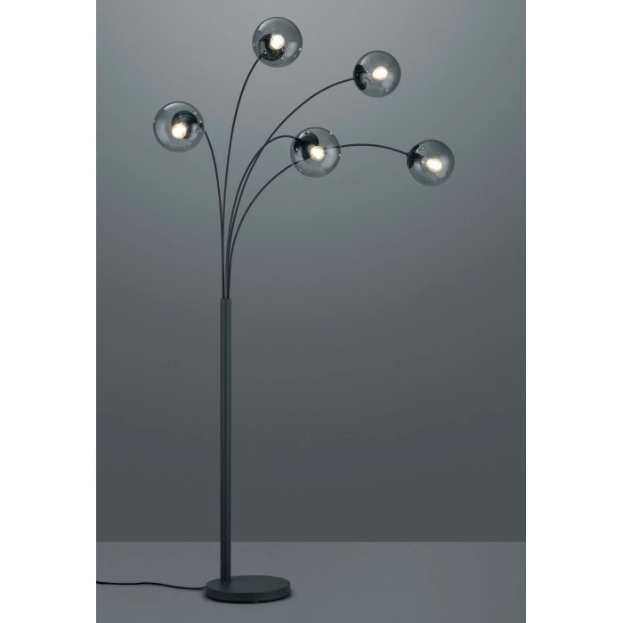 Trio Leuchten Balini Stehleuchte LED Anthrazit, 5-flammig