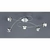 Trio Leuchten BALOUBET Deckenleuchte LED Chrom, 5-flammig