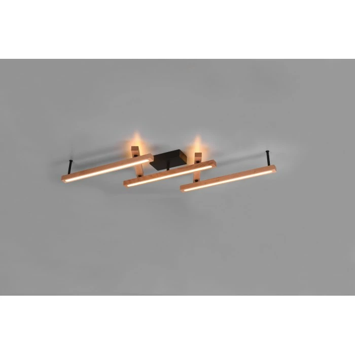 Trio Leuchten Bellari Deckenleuchte LED Braun, 1-flammig, Fernbedienung – Bild 2