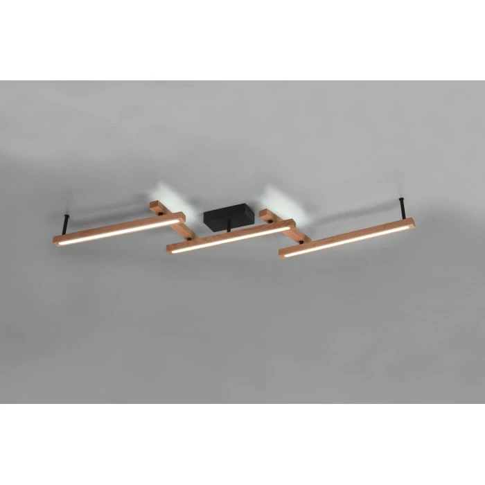 Trio Leuchten Bellari Deckenleuchte LED Braun, 1-flammig, Fernbedienung – Bild 3