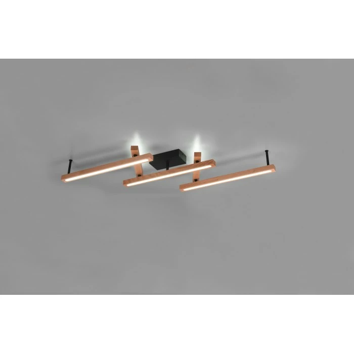 Trio Leuchten Bellari Deckenleuchte LED Braun, 1-flammig, Fernbedienung – Bild 4