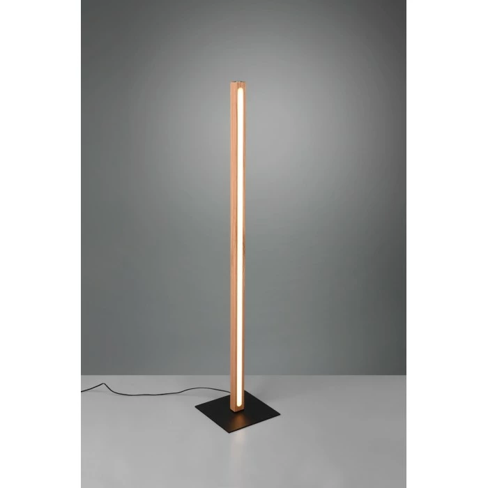 Trio Leuchten Bellari Stehleuchte LED Holz hell, 1-flammig