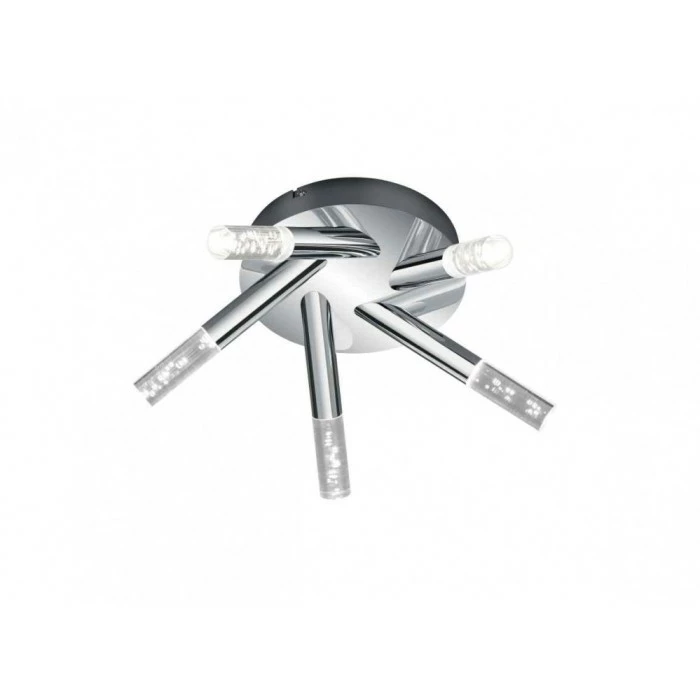 Trio Leuchten BOLSA Deckenleuchte LED Chrom, 5-flammig – Bild 2