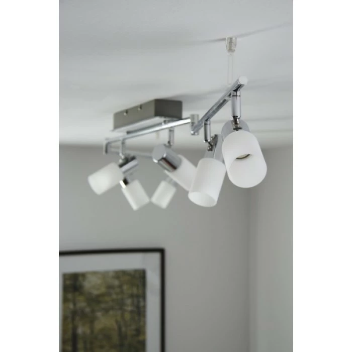 Trio Leuchten CLAPTON Deckenleuchte LED Chrom, Aluminium, Edelstahl, 6-flammig – Bild 15