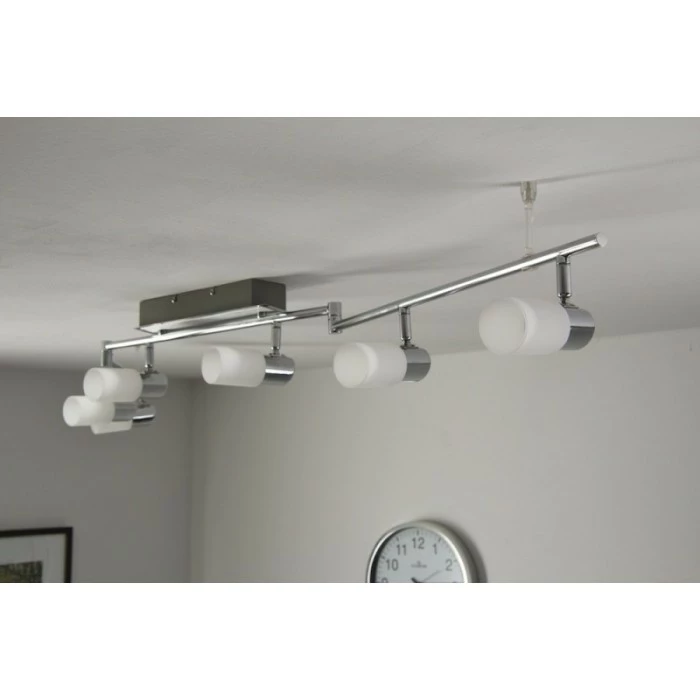 Trio Leuchten CLAPTON Deckenleuchte LED Chrom, Aluminium, Edelstahl, 6-flammig – Bild 5