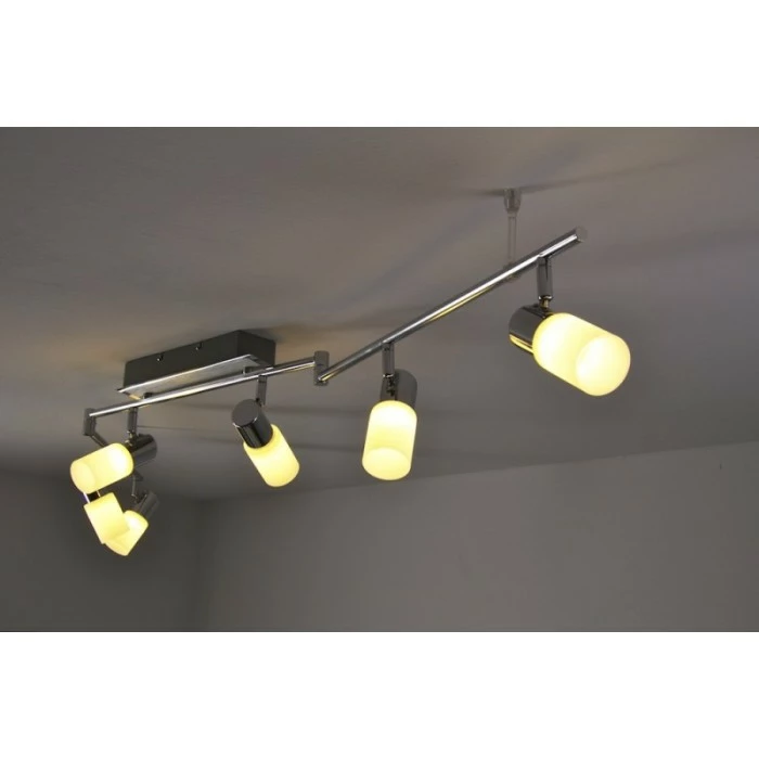 Trio Leuchten CLAPTON Deckenleuchte LED Chrom, Aluminium, Edelstahl, 6-flammig – Bild 7