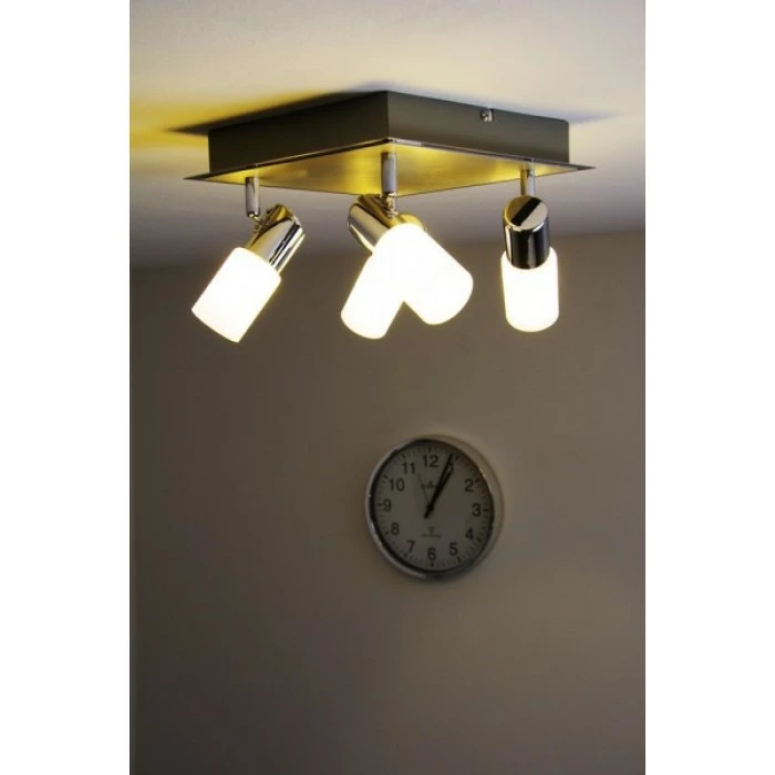 Trio Leuchten CLAPTON Deckenleuchte LED Chrom, Aluminium, Edelstahl, 4-flammig – Bild 13