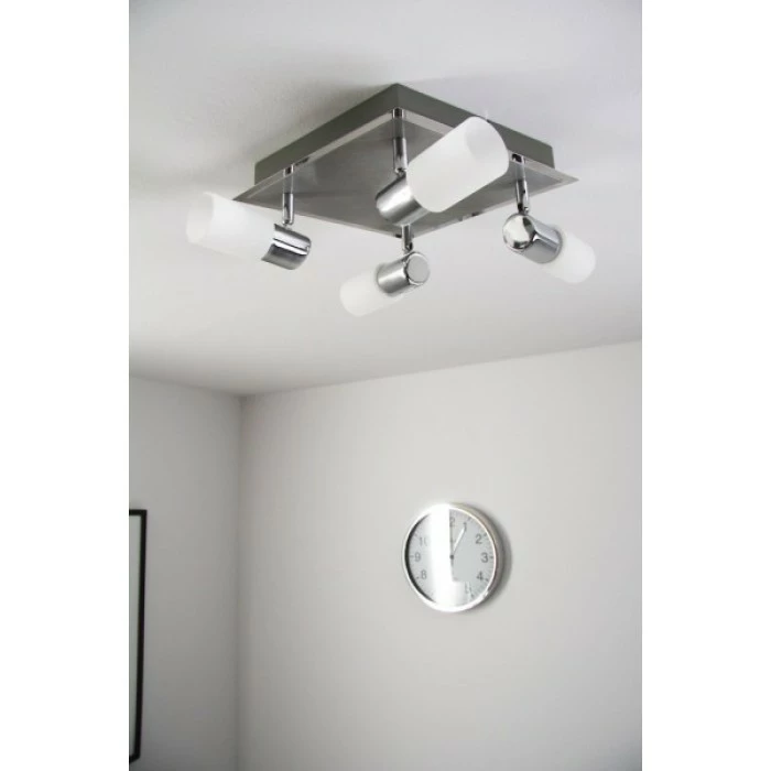 Trio Leuchten CLAPTON Deckenleuchte LED Chrom, Aluminium, Edelstahl, 4-flammig – Bild 14